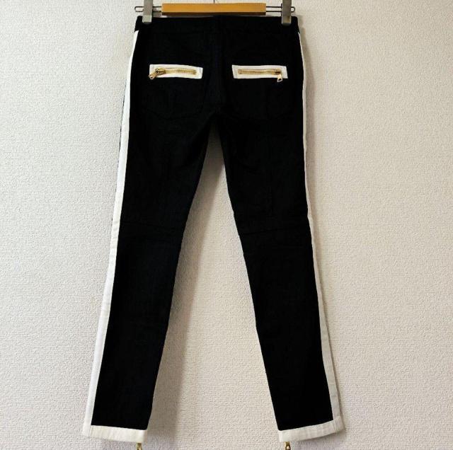 美品★BALMAIN★レディース/ストレッチバイカー/サイドラインデニムパンツ★バイカラー < 女性ファッション 美品★BALMAIN★レディース/ストレッチバイカー/サイドラインデニムパンツ★バイカラー < 女性ファッションの