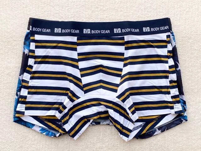 Wacoal BROS&B.V.D ボクサーパンツ Lサイズ 花柄&ボーダー 2枚セット < 男性ファッション Wacoal BROS&B.V.D ボクサーパンツ Lサイズ 花柄&ボーダー 2枚セット < 男性ファッションの