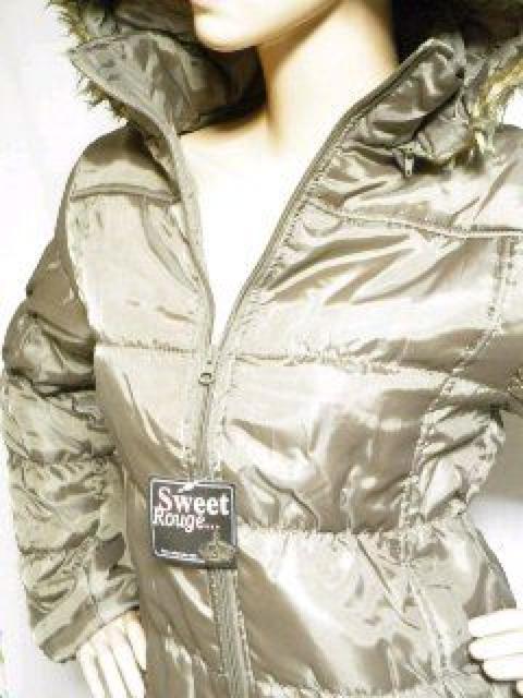 2way♪暖かい Aライン シャーリング 中綿ダウンジャケット ブラウン < 女性ファッション 2way♪暖かい Aライン シャーリング 中綿ダウンジャケット ブラウン < 女性ファッションの