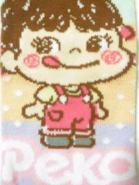 【不二家 ペコちゃん】可愛い♪ミルキーキャラクター 靴下.ソックス B < 女性ファッション  【不二家 ペコちゃん】可愛い♪ミルキーキャラクター 靴下.ソックス B < 女性ファッションの