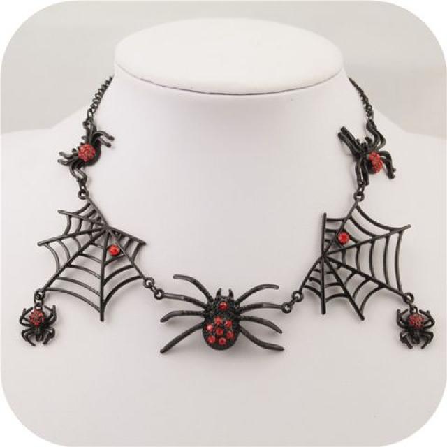 新品アンティーク調スパイダー蜘蛛ネックレス ゴスパンクロック < 女性アクセサリー/時計  新品アンティーク調スパイダー蜘蛛ネックレス ゴスパンクロック < 女性アクセサリー/時計の