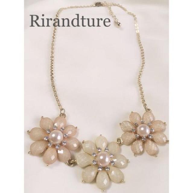 限定SALE●Rirandtureリランドチュール●ビジューフラワーネックレス●白ホワイト ピンク●ビジューネックレス < ブランド  限定SALE●Rirandtureリランドチュール●ビジューフラワーネックレス●白ホワイト ピンク●ビジューネックレス  < ブランドの