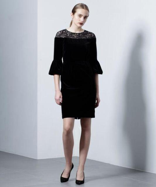GRACECONTINENTALdiagramベルベットバルーンワンピースレースブラックグレースコンチネンタルダイアグラム黒 < ブランド GRACECONTINENTALdiagramベルベットバルーンワンピースレースブラックグレースコンチネンタルダイアグラム黒 < ブランドの