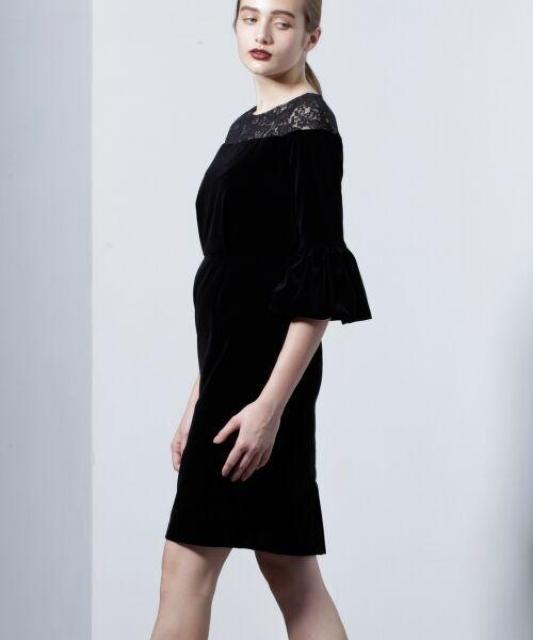 GRACECONTINENTALdiagramベルベットバルーンワンピースレースブラックグレースコンチネンタルダイアグラム黒 < ブランド GRACECONTINENTALdiagramベルベットバルーンワンピースレースブラックグレースコンチネンタルダイアグラム黒 < ブランドの