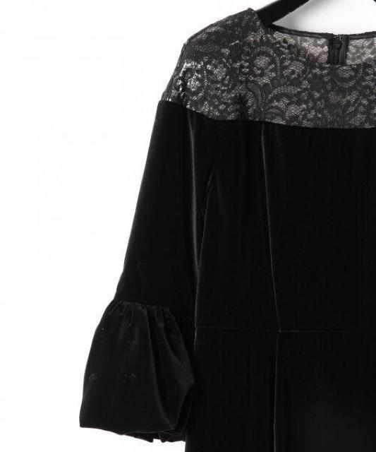 GRACECONTINENTALdiagramベルベットバルーンワンピースレースブラックグレースコンチネンタルダイアグラム黒 < ブランド GRACECONTINENTALdiagramベルベットバルーンワンピースレースブラックグレースコンチネンタルダイアグラム黒 < ブランドの