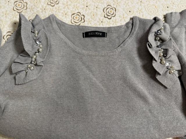 BELIEVE �t�����t���O���[�����Z�[�^�[  M�T�C�Y �� �����t�@�b�V������ 