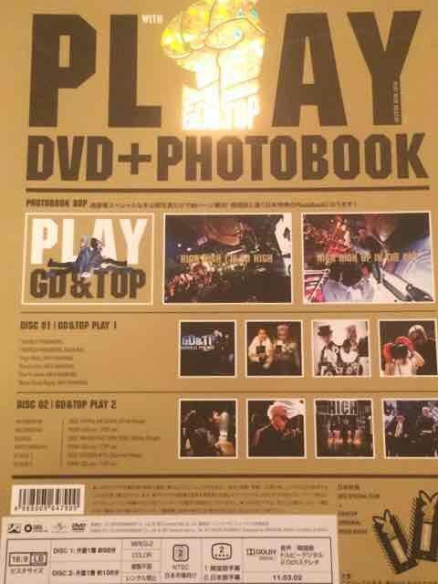 激レア!激安!☆GD&TOP/PLAY☆日本限定盤/2DVD+PHOTOBOOK☆美品! < タレントグッズ 激レア!激安!☆GD&TOP/PLAY☆日本限定盤/2DVD+PHOTOBOOK☆美品! < タレントグッズの