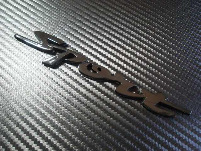 ●Sport スポーツ エンブレム BLACK ブラックカラー仕様 新品● < 自動車/バイク ●Sport スポーツ エンブレム BLACK ブラックカラー仕様 新品● < 自動車/バイク