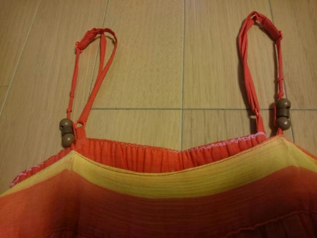 GAPギャップキッズ/オレンジ系キャミワンピース/リゾートワンピ/サイズ130p < ブランド GAPギャップキッズ/オレンジ系キャミワンピース/リゾートワンピ/サイズ130p < ブランドの