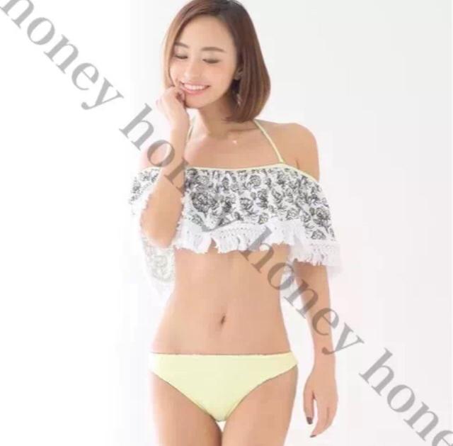 SALE●定価9,350円●フリンジ2weyオフショルダービキニ●黄色 S < ブランド  SALE●定価9,350円●フリンジ2weyオフショルダービキニ●黄色 S < ブランドの