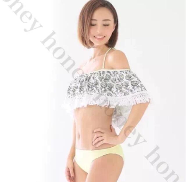 SALE●定価9,350円●フリンジ2weyオフショルダービキニ●黄色 S < ブランド  SALE●定価9,350円●フリンジ2weyオフショルダービキニ●黄色 S < ブランドの