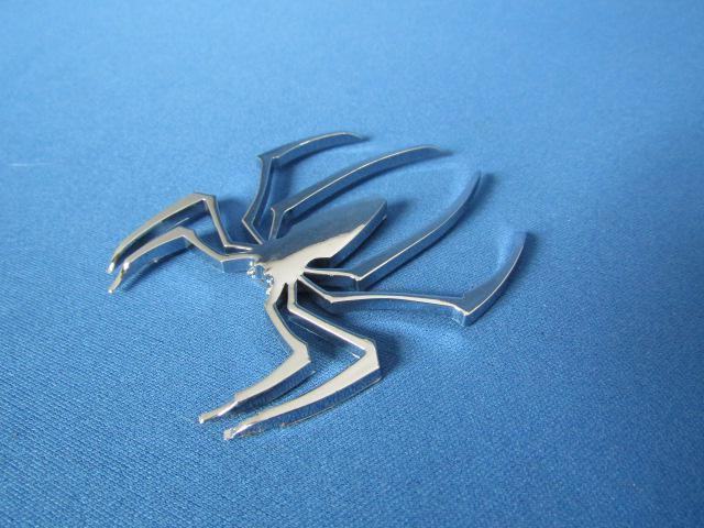 ●珍品 蜘蛛 クモ スパイダー!クロームメッキ仕様 軽量 ABS製 エンブレム新品 < 自動車/バイク ●珍品 蜘蛛 クモ スパイダー!クロームメッキ仕様 軽量 ABS製 エンブレム新品 < 自動車/バイク