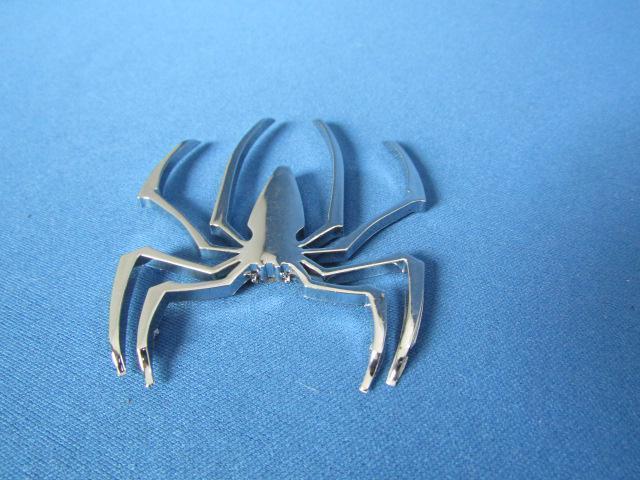 ●珍品 蜘蛛 クモ スパイダー!クロームメッキ仕様 軽量 ABS製 エンブレム新品 < 自動車/バイク ●珍品 蜘蛛 クモ スパイダー!クロームメッキ仕様 軽量 ABS製 エンブレム新品 < 自動車/バイク