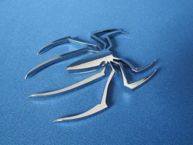 ●珍品 蜘蛛 クモ スパイダー!クロームメッキ仕様 軽量 ABS製 エンブレム新品 < 自動車/バイク ●珍品 蜘蛛 クモ スパイダー!クロームメッキ仕様 軽量 ABS製 エンブレム新品 < 自動車/バイク