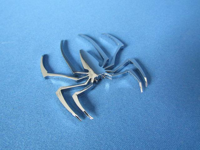 ●珍品 蜘蛛 クモ スパイダー!クロームメッキ仕様 軽量 ABS製 エンブレム新品 < 自動車/バイク ●珍品 蜘蛛 クモ スパイダー!クロームメッキ仕様 軽量 ABS製 エンブレム新品 < 自動車/バイク