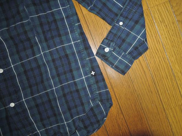 HEAD PORTER PLUS ヘッドポータープラス + チェックシャツ M 緑系 長袖 薄手 < ブランド  HEAD PORTER PLUS ヘッドポータープラス + チェックシャツ M 緑系 長袖 薄手 < ブランドの