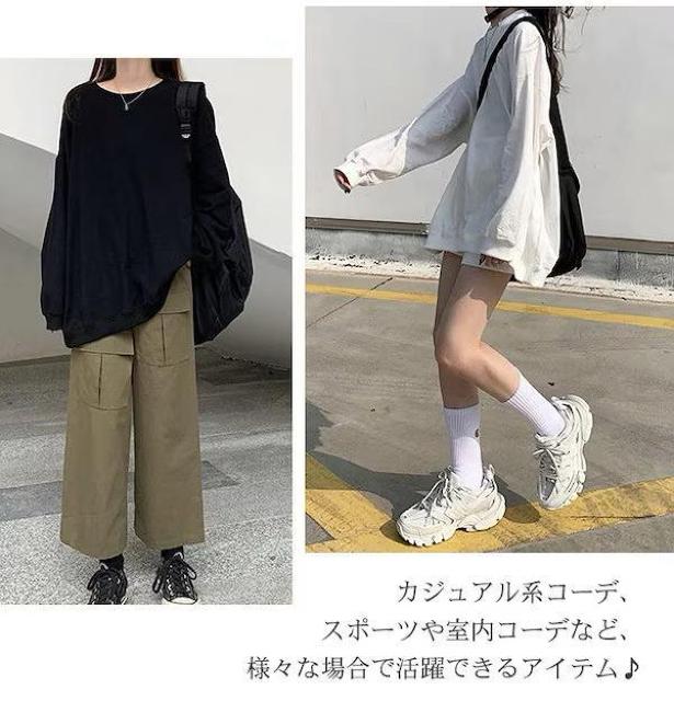 定価3,680円【新品】オーバーサイズ トレーナースウェット●選べるカラー 白/黒●L●カジュアル 韓国ファッション < 女性ファッション  定価3,680円【新品】オーバーサイズ トレーナースウェット●選べるカラー 白/黒●L●カジュアル 韓国ファッション < 女性ファッションの