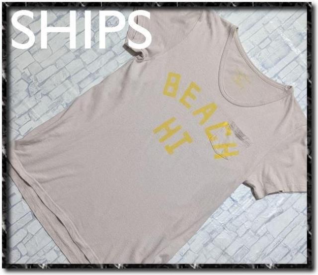 シップス プリント入りTシャツ 薄茶 < ブランド シップス プリント入りTシャツ 薄茶 < ブランドの