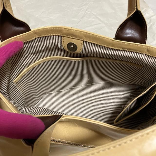 【ノーブランド扱い】 〈質感良好〉 レザー / ハンドバッグ / ベージュ < 女性ファッション 【ノーブランド扱い】 〈質感良好〉 レザー / ハンドバッグ / ベージュ < 女性ファッションの