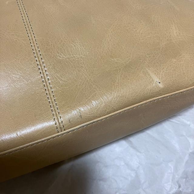 【ノーブランド扱い】 〈質感良好〉 レザー / ハンドバッグ / ベージュ < 女性ファッション 【ノーブランド扱い】 〈質感良好〉 レザー / ハンドバッグ / ベージュ < 女性ファッションの