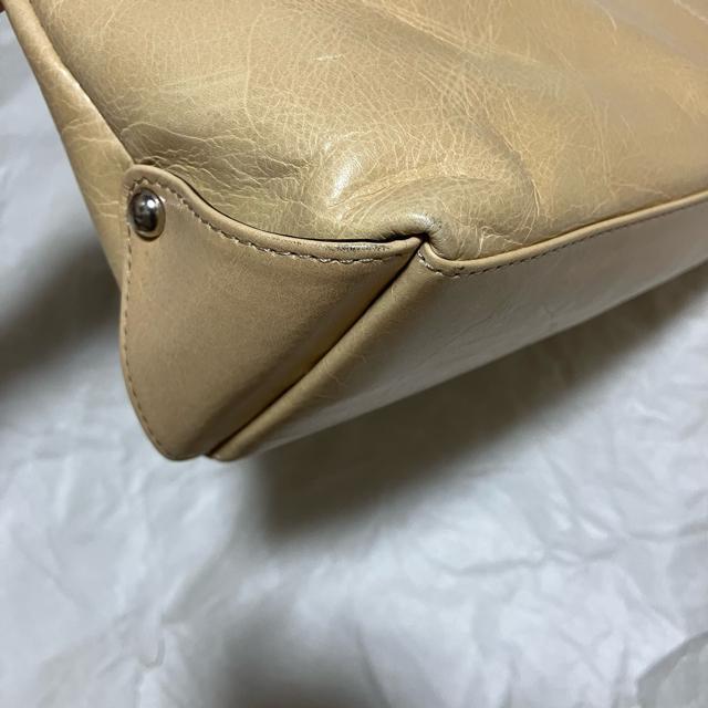 【ノーブランド扱い】 〈質感良好〉 レザー / ハンドバッグ / ベージュ < 女性ファッション 【ノーブランド扱い】 〈質感良好〉 レザー / ハンドバッグ / ベージュ < 女性ファッションの