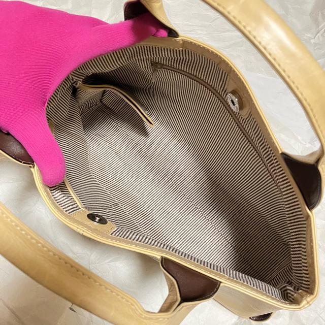 【ノーブランド扱い】 〈質感良好〉 レザー / ハンドバッグ / ベージュ < 女性ファッション 【ノーブランド扱い】 〈質感良好〉 レザー / ハンドバッグ / ベージュ < 女性ファッションの