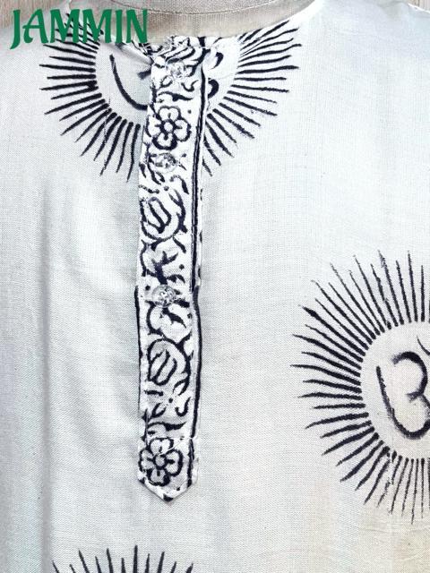 ラムナミクルタ 白 ヒッピー サイケ アジアン 衣装 エスニック 個性派 < 男性ファッション ラムナミクルタ 白 ヒッピー サイケ アジアン 衣装 エスニック 個性派 < 男性ファッションの