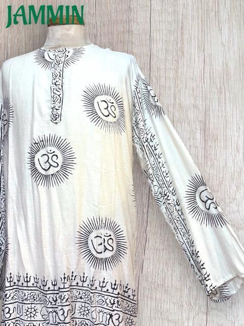 ラムナミクルタ 白 ヒッピー サイケ アジアン 衣装 エスニック 個性派 < 男性ファッション ラムナミクルタ 白 ヒッピー サイケ アジアン 衣装 エスニック 個性派 < 男性ファッションの