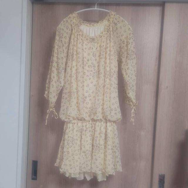 DazyEye ハートのレオパード柄シースルーチュニックワンピース Lサイズ 送料無料 < 女性ファッション DazyEye ハートのレオパード柄シースルーチュニックワンピース Lサイズ 送料無料 < 女性ファッションの