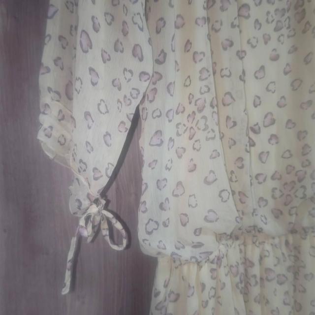 DazyEye ハートのレオパード柄シースルーチュニックワンピース Lサイズ 送料無料 < 女性ファッション DazyEye ハートのレオパード柄シースルーチュニックワンピース Lサイズ 送料無料 < 女性ファッションの