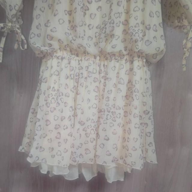 DazyEye ハートのレオパード柄シースルーチュニックワンピース Lサイズ 送料無料 < 女性ファッション DazyEye ハートのレオパード柄シースルーチュニックワンピース Lサイズ 送料無料 < 女性ファッションの