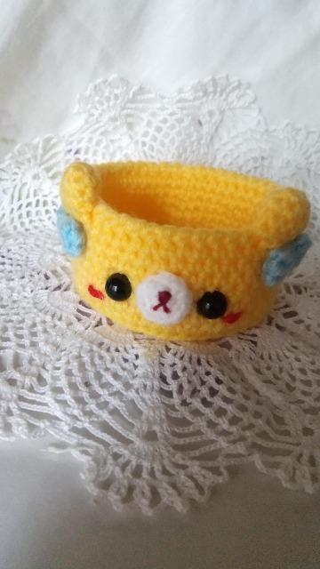 くま編みぐるみ小物入れ(黄色) < ペット/手芸/園芸 くま編みぐるみ小物入れ(黄色) < ペット/手芸/園芸の