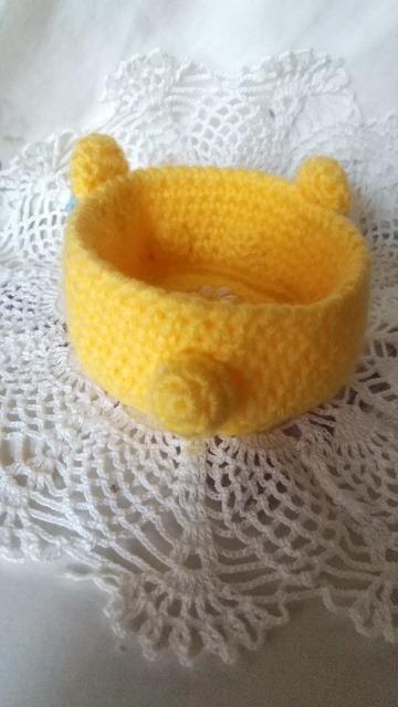 くま編みぐるみ小物入れ(黄色) < ペット/手芸/園芸 くま編みぐるみ小物入れ(黄色) < ペット/手芸/園芸の