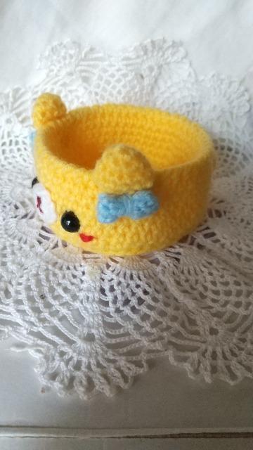 くま編みぐるみ小物入れ(黄色) < ペット/手芸/園芸 くま編みぐるみ小物入れ(黄色) < ペット/手芸/園芸の