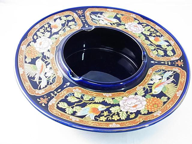 九谷焼 特大 灰皿 30cm 花鳥図 豪華絢爛 美品 < インテリア/ライフ 九谷焼 特大 灰皿 30cm 花鳥図 豪華絢爛 美品 < インテリア/ライフの