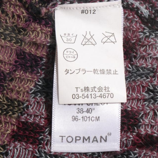 �����i�� TOPMAN �g�b�v�}�� �g�b�v�X �J�[�f�B�K�� �{���� ���� ���� �H�~ �J�W���A�� �� �u�����h�� 