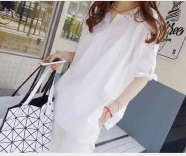 袖レーストップス チュニック レディース XXL 3L ホワイト < 女性ファッション  袖レーストップス チュニック レディース XXL 3L ホワイト < 女性ファッションの