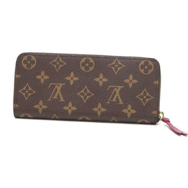 ◆ 本物 新品同様 ◆ LV ルイヴィトン モノグラム クレマンス 長財布 フューシャ 赤 財布 保存袋 箱 人気 M60742 < ブランド  ◆ 本物 新品同様 ◆ LV ルイヴィトン モノグラム クレマンス 長財布 フューシャ 赤 財布 保存袋 箱 人気 M60742 < ブランドの