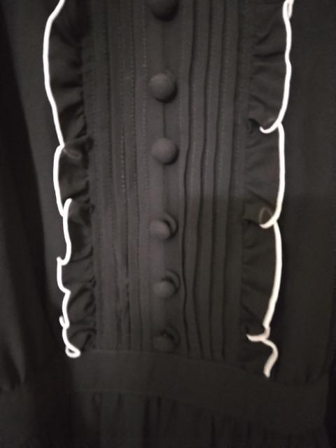 タック&フリル薔薇ブーケスカラップレース黒フリルOP◆黒×くすみゴールド◆セット割 < ブランド タック&フリル薔薇ブーケスカラップレース黒フリルOP◆黒×くすみゴールド◆セット割 < ブランドの