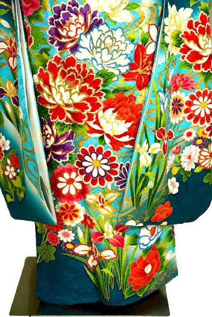 【最高峰】新品同様 暈染め 金糸シシュウ 金彩 花尽し 流水 振袖・長襦袢セット 身丈168.5cm 裄丈65.5cm T3578 < 女性ファッション  【最高峰】新品同様 暈染め 金糸シシュウ 金彩 花尽し 流水 振袖・長襦袢セット 身丈168.5cm 裄丈65.5cm T3578 < 女性ファッションの