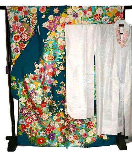 【最高峰】新品同様 暈染め 金糸シシュウ 金彩 花尽し 流水 振袖・長襦袢セット 身丈168.5cm 裄丈65.5cm T3578 < 女性ファッション  【最高峰】新品同様 暈染め 金糸シシュウ 金彩 花尽し 流水 振袖・長襦袢セット 身丈168.5cm 裄丈65.5cm T3578 < 女性ファッションの