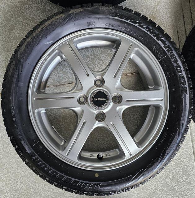 BALMINUM 15in 4.5J +48 PCD100ブリヂストンBLIZZAK REVO GZ4本セット165/60R15 < 自動車/バイク BALMINUM 15in 4.5J +48 PCD100ブリヂストンBLIZZAK REVO GZ4本セット165/60R15 < 自動車/バイク