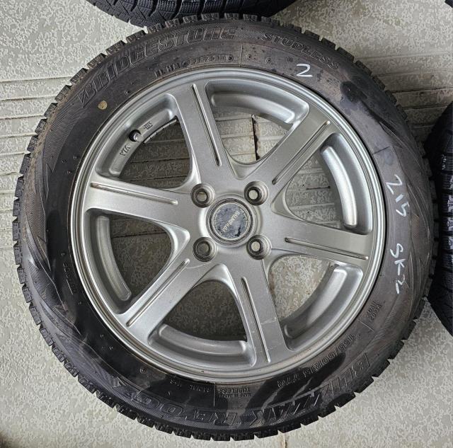 BALMINUM 15in 4.5J +48 PCD100ブリヂストンBLIZZAK REVO GZ4本セット165/60R15 < 自動車/バイク BALMINUM 15in 4.5J +48 PCD100ブリヂストンBLIZZAK REVO GZ4本セット165/60R15 < 自動車/バイク