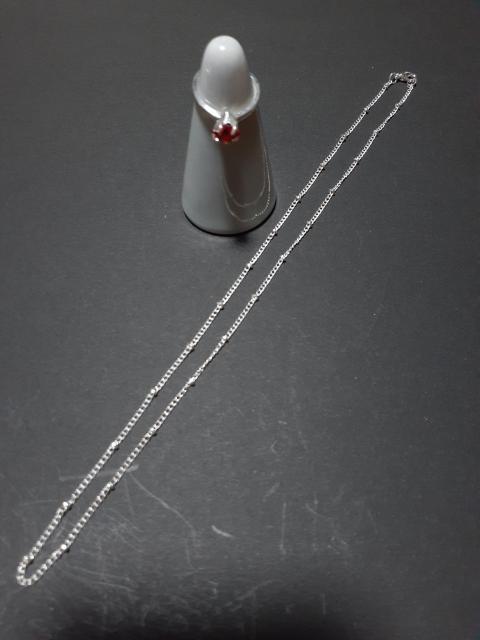 新品未使用 ネックレス&リング 2点セットF < 女性アクセサリー/時計  新品未使用 ネックレス&リング 2点セットF < 女性アクセサリー/時計の