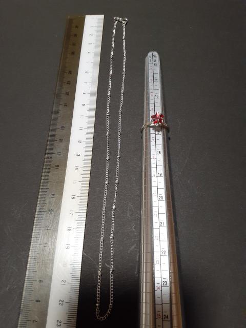 新品未使用 ネックレス&リング 2点セットF < 女性アクセサリー/時計  新品未使用 ネックレス&リング 2点セットF < 女性アクセサリー/時計の