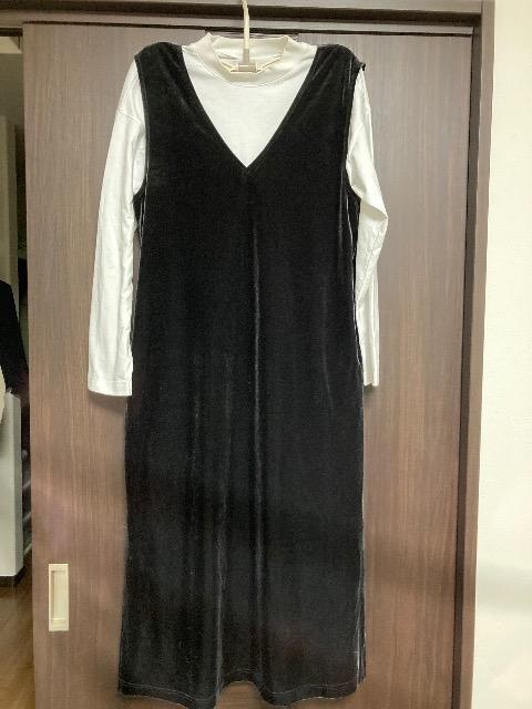 MUJIハイネックカットソー/Green parks購入2WAYベロアワンピース < ブランド MUJIハイネックカットソー/Green parks購入2WAYベロアワンピース < ブランドの