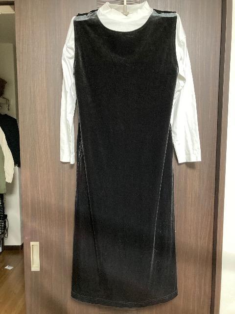 MUJIハイネックカットソー/Green parks購入2WAYベロアワンピース < ブランド MUJIハイネックカットソー/Green parks購入2WAYベロアワンピース < ブランドの