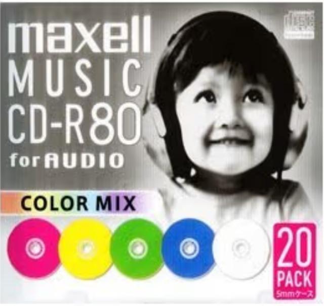 �}�N�Z��(maxell) ���y�p CD-R 80�� �J���[�~�b�N�X 20�� 5mm�P�[�X��  �� PC�{��/���Ӌ@��� 