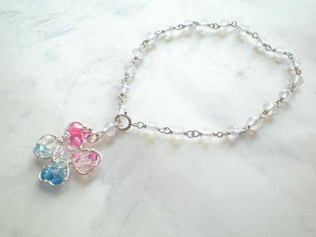 *Pave*クローバーのブレスレット*SF 13006 < 女性アクセサリー/時計  *Pave*クローバーのブレスレット*SF 13006 < 女性アクセサリー/時計の