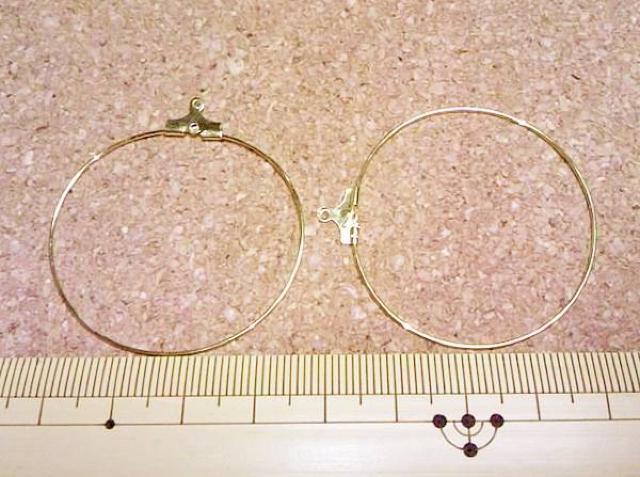 ワイヤーフープ40o10個ゴールド < ペット/手芸/園芸  ワイヤーフープ40o10個ゴールド < ペット/手芸/園芸の